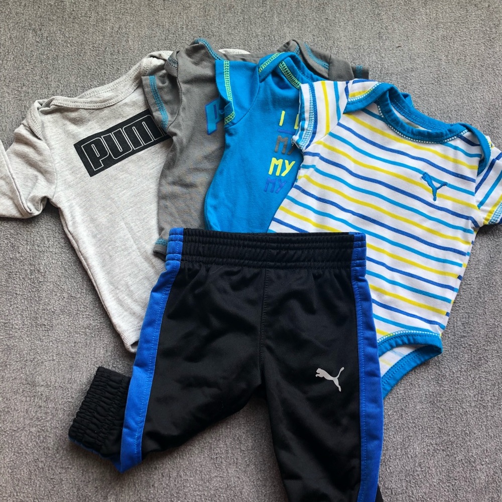 PUMA Boy Onesie Set for 0-3m